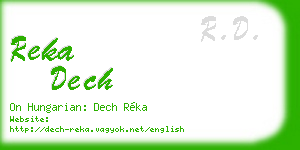 reka dech business card